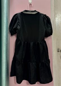 Chic Black Tiered Dress