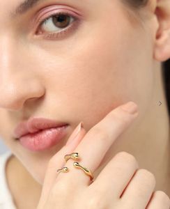 Abstract Gold Ring