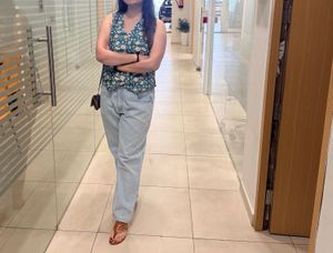 Sea Green Floral Top