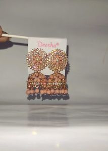Deesha Earrings - Stud and Jhumka set