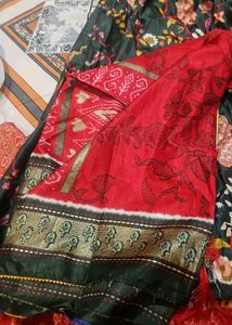 Micro Cotton Silk Langha and dupatta Dandiya  look