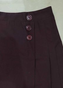 PRINTESTY Stylish A-line Skirt with Button Detail
