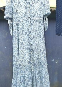 Bohemian Floral Print Maxi Dress