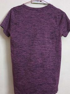 Purple Marled Active T-Shirt