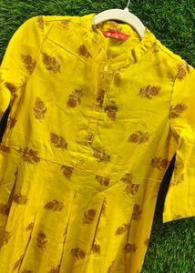 Yellow Printed dress