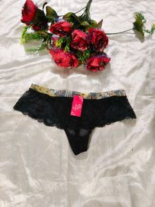 Black Lace Thong