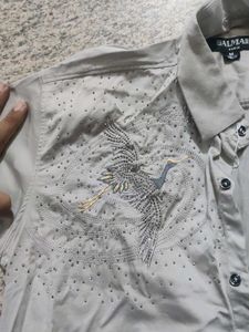 Balmain Paris Embroidered Shirt