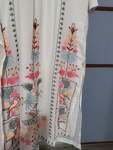 Embroidered White Kurta