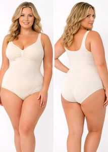 Beige Full Body Shapewear Bodysuit XXL