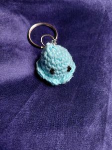 Crochet Octopus bag charm and keychain