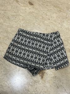 Stylish Black & White Patterned Shorts