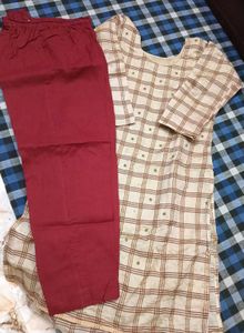 Elegant Kurta Set with Pants.