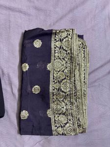 Elegant Purple Embroidered Kurta Set with Dupatta