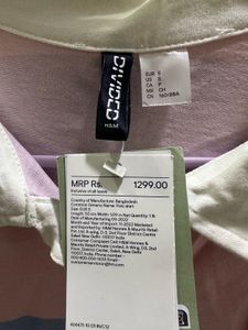 H&amp;M Striped Crop Polo T-Shirt