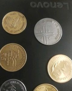 Indian Coin Collection – ₹2 Noida Mint, ₹5 AKAM