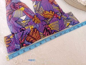 Patterned Crop Top with Criss-Cross Back