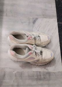 Stylish White Fashion Sneakers