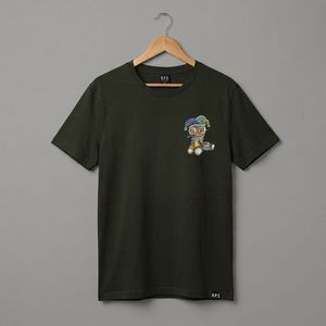 Dark Green Graphic T-Shirt