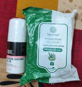 New Thrive Underarm Lightening Roll On &amp; wipes