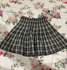 Plaid A-Line Skirt