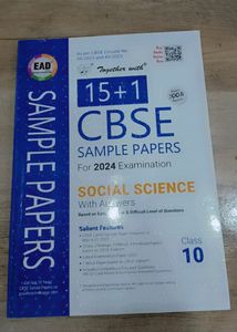 CBSE Class 10 Social Science Sample Papers 2024