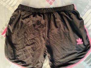 Adidas Women's Black &amp; Pink Shorts