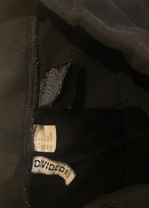 h&amp;m Black straight-Wide Leg Sweatpants