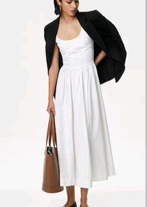Classic White Midi Dress