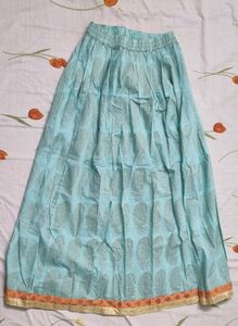 Light Blue Ethnic Skirt