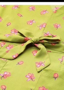 Green Floral Print Maxi Dress