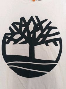Timberland Men's White Graphic T-Shirt