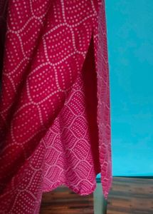 Vibrant Pink Printed Kurti