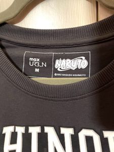 Max Naruto Printed Cropped Sweatshirt (Size - M)