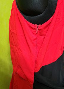 Elegant Red Maternity Gown
