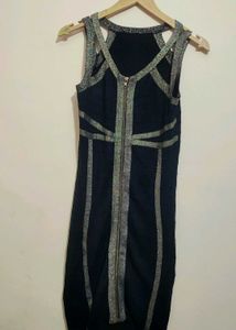 Black Chic Bandage Glitter Dress 34 Bust