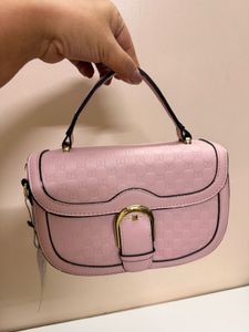 Chic Pink Embossed Handbag