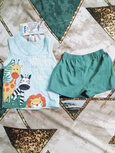 Cute Kids Animal Print Summer Set