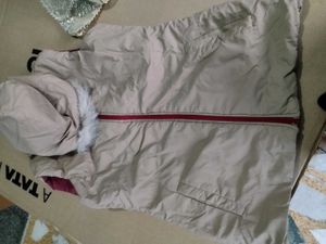 Maroon Hooded Jacket