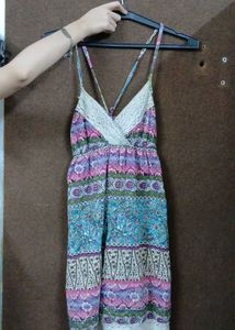 Bohemian Print Mini Dress