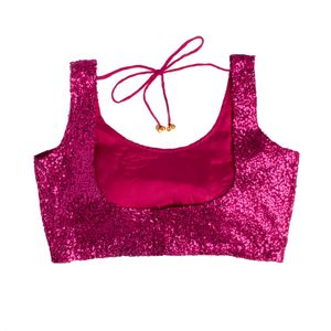 Sparkling Pink Sequin Blouse