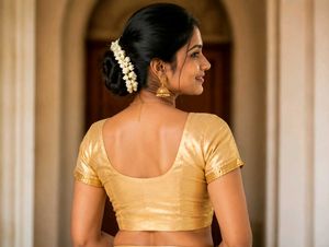 Elegant Gold Blouse