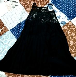 Black Lace Halter Maxi Dress