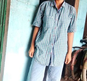 Classic Plaid Short Sleeve Shirt paint