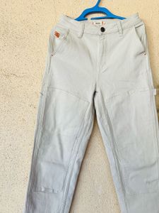 Casual Light Grey Utility Pants