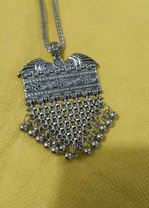 Bohemian Silver Pendant Necklace