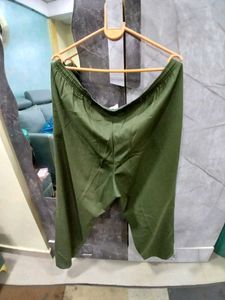Olive Green Lounge Shorts With Pocket