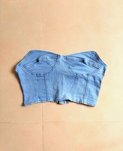 Denim Corset Top