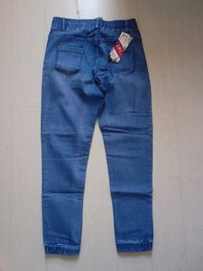 Blue Denim Jogger Jeans