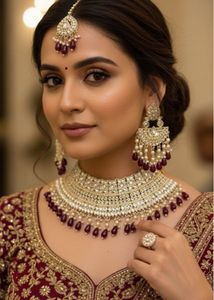Unused Stunning Kundan & Pearl Jewellery Set