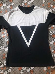 Beautiful Black And White Color Full Sleeve Shirt